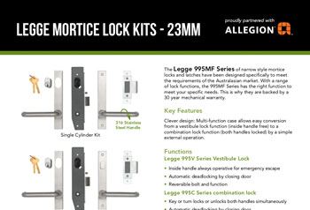 Legge Mortice Lock Kits - 23mm