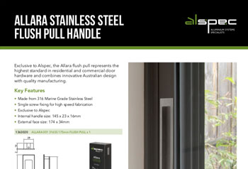 Allara 316 Stainless Steel Flush Pull Handle