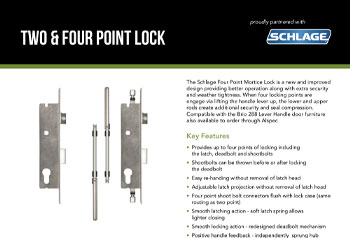 Schlage Two & Four Point Lock