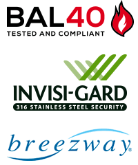 INVISI-GARD & Breezeway Altair Louvre BAL 40 Compliant