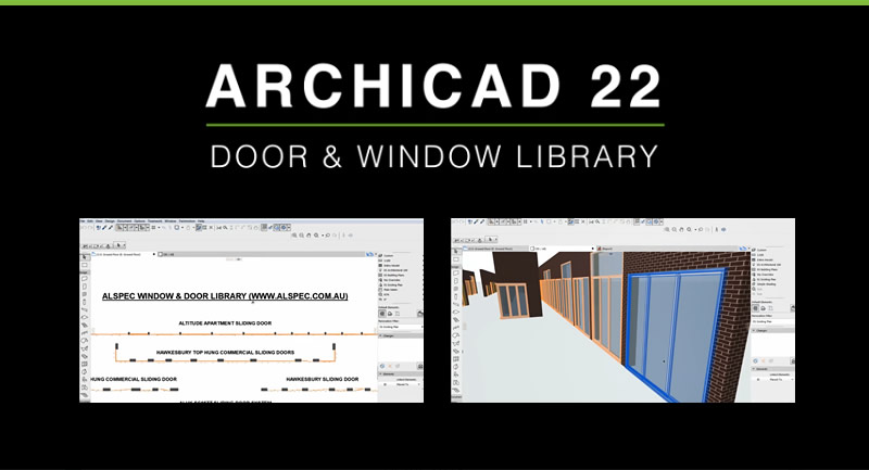Alspec Window and Door Gallery available now on ArchiCad 22