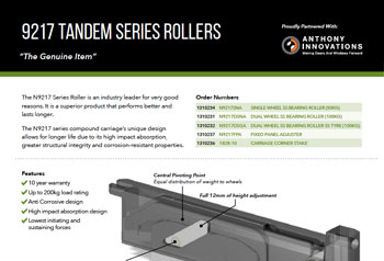 9217 Tandem Series Rollers