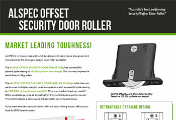 Alspec Offset Security Door Roller