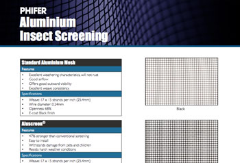 Aluminium Insect Screening