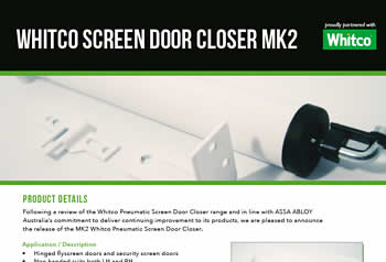 Whitco Screen Door Closer