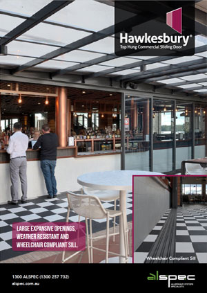 Hawkesbury® Top Hung Commercial Sliding Door