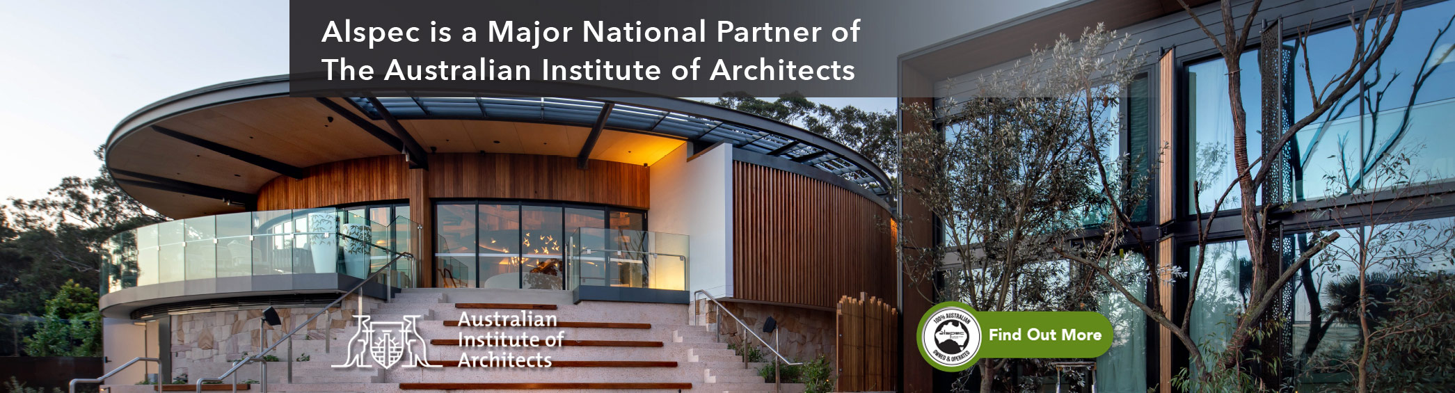 Alspec is a Major National Partner of The Australian Institute of Architects